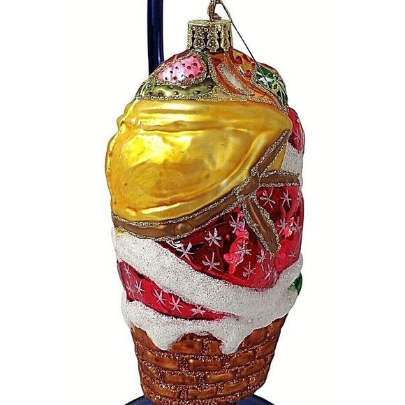 Vintage AmeriChristmas Ornament Santa 6" with Box - Picture 4 of 5